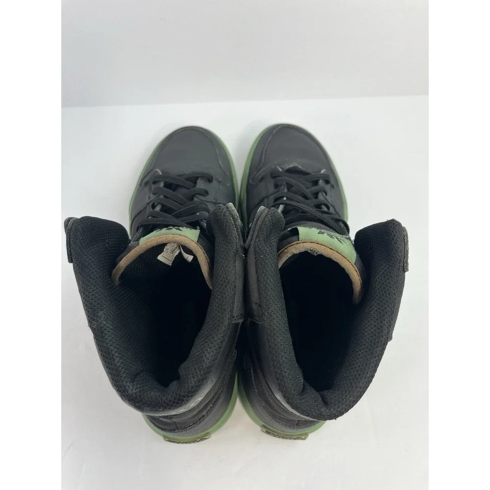 SUPRA Vaider high-top Skate Shoes Black Green Canvas Men's Size 9
